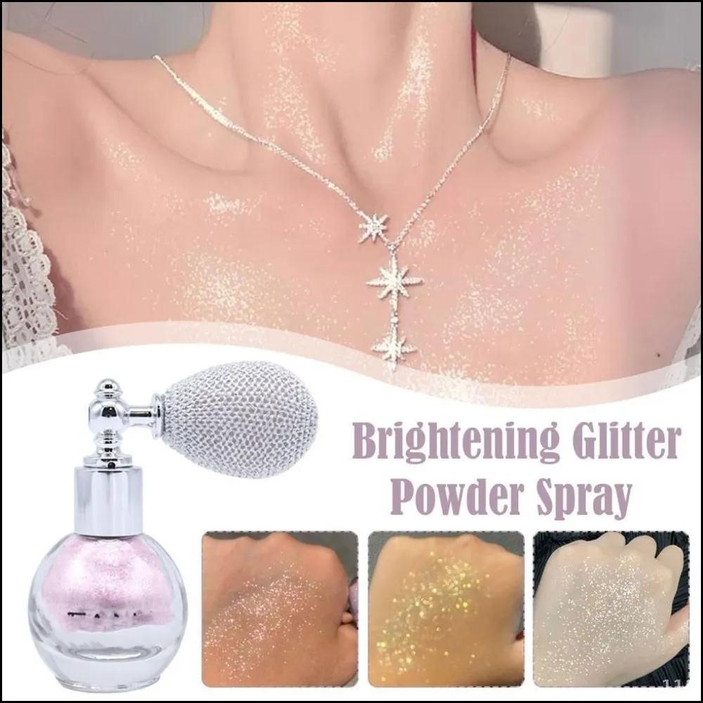 - Glitter Highlighter Spray With Fine Particles.
