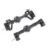 Metal front and rear axles for 116 RC cars. Front, rear axle, and gearbox. Easy installation. High strength, durability, lightweight, and easy to