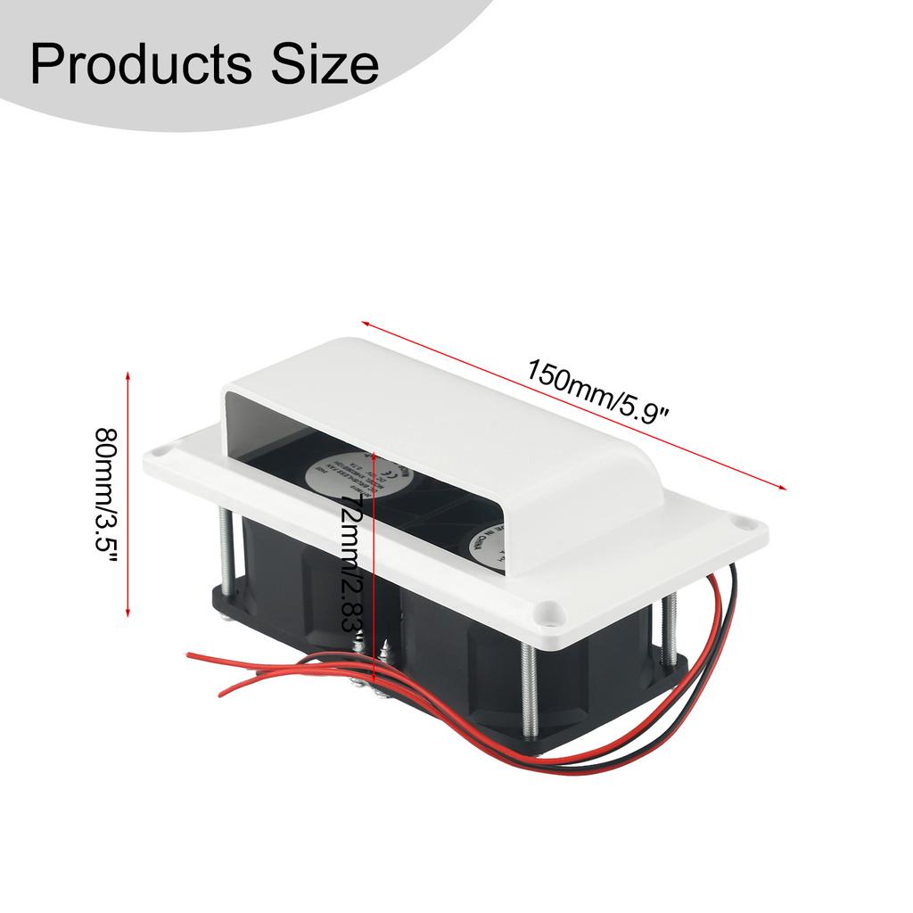 12V Ventilation Kit 12V Exhaust Fan Vehicle Air Circulation Long-lasting Performance Low Power Consumption Reliable
