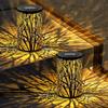 Large Solar Lanterns Outdoor Waterproof, 2 Pack Hanging Solar Lanterns, LED Tree Outdoor Lantern for Metal, Waterproof Lantern for Patio Porch