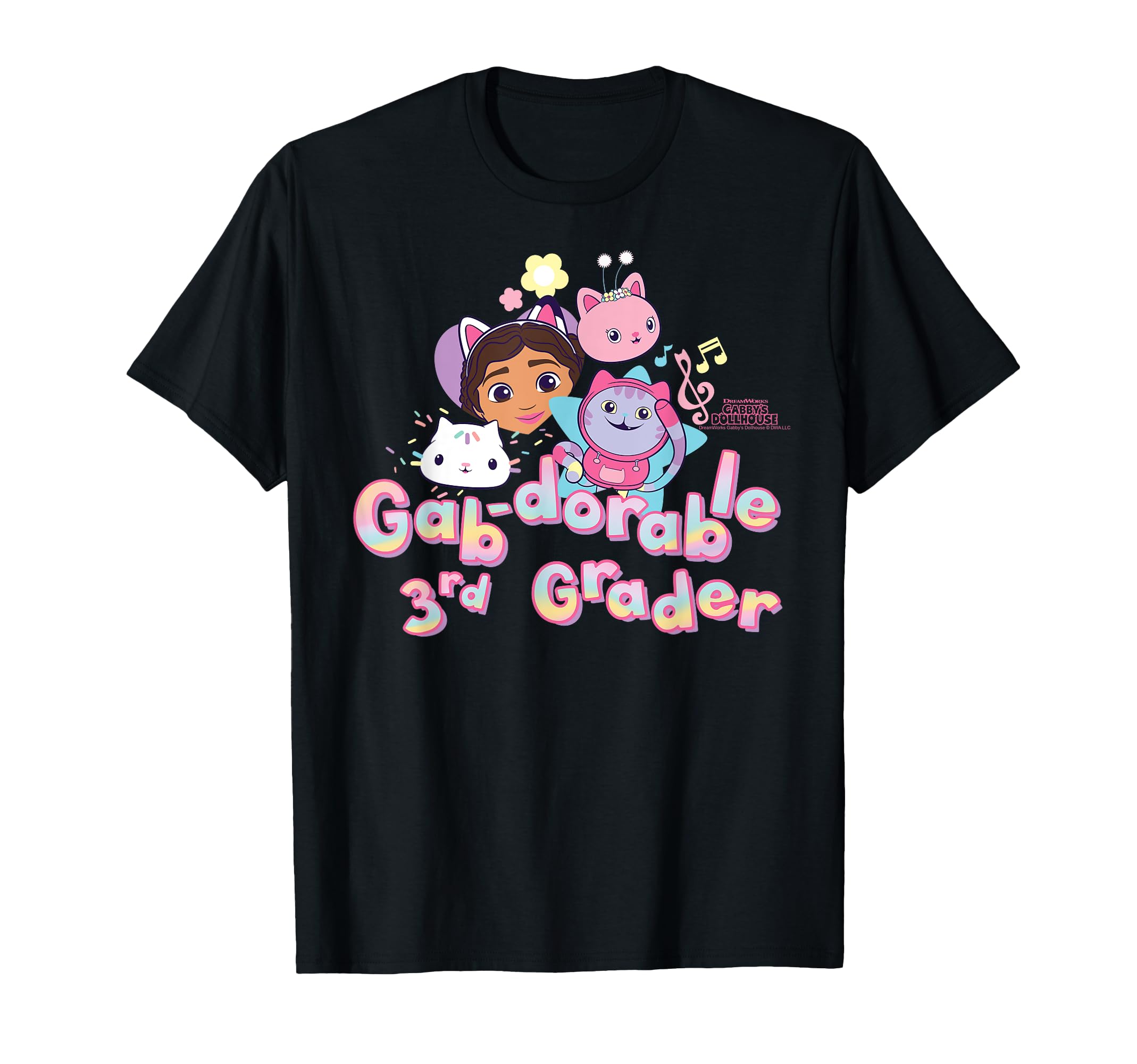 

DreamWorks Gabby s Dollhouse 3rd Grade T-Shirt