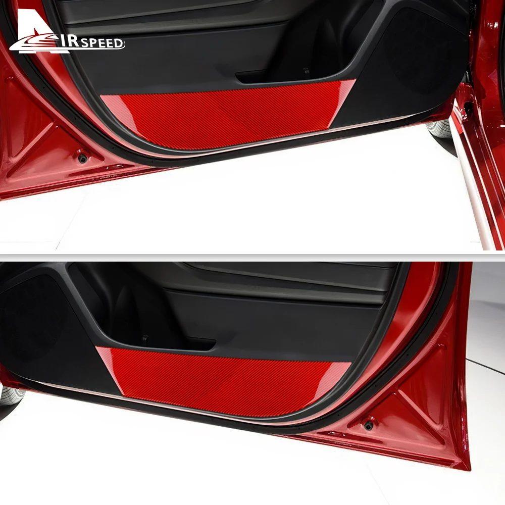 Soft Carbon Fiber Sticker For Subaru Crosstrek 2018-2023 Impreza 2017 2018 2019 2020 2021 2022 2023 Interior Trim Car Door Side