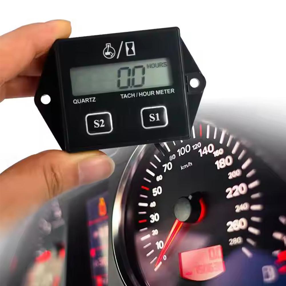 Gasoline Engine Tachometer Motorcycle Speed Timer Beach Bike Motorboat Mower Version Lawn Universal O4r1