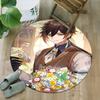 1pc Genshin Impact2 Print Round Carpet Chair Round Carpet Suitable for Bedroom Living Room Home Decorative Carpet
