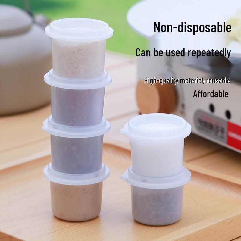 Malá opakovaně použitelná láhev na omáčku - Potravinářská stohovatelná nádoba pro skladování salátové zálivky a kečupu