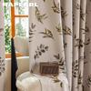 1PC NAPEARL 100% Blackout Curtains  American Countryside Style Plant Printed Curtains for Bedroom Living Room Balcony Window for Home Decor