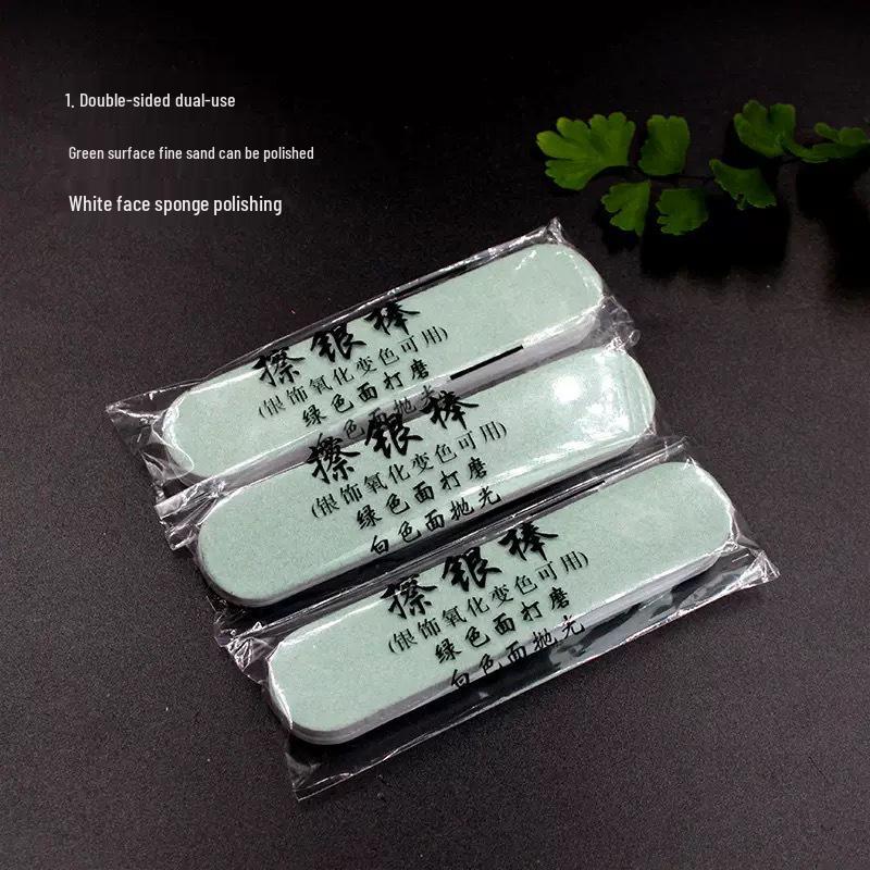 Green & White Silverware Polishing Strips: Individual Pack for Silver Maintenance