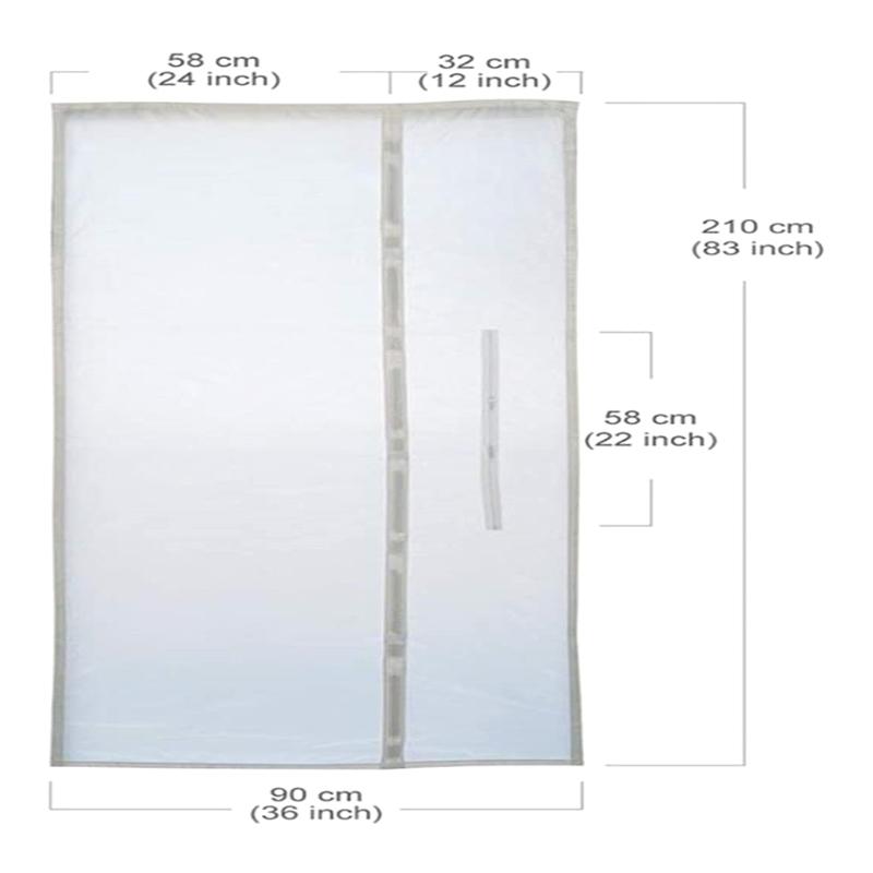 Sealing Cloth for Sliding Door of Mobile Conditioner Air Magnetic Screen Door Seal Auto-close Air Conditioning Baffle