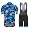 Men Women Cycling Jersey Bib Shorts Set Breathable Mountain Road Bike Outfit