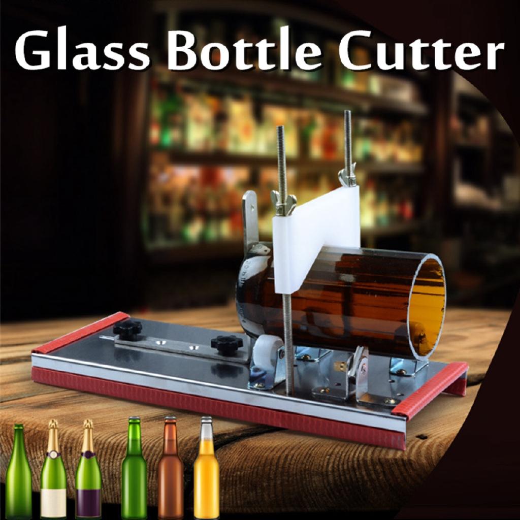 New 2-10mm Beer Wine Jar Accurate Cutting Machine DIY Recycle Cutting Tool Set Stainless Steel Smoothly Cutting Glass Bottle Cutter