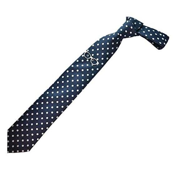 SWANK Tie Bar Necktie Set NT07 [SWANK] & [Glasses (Silver) ver.]