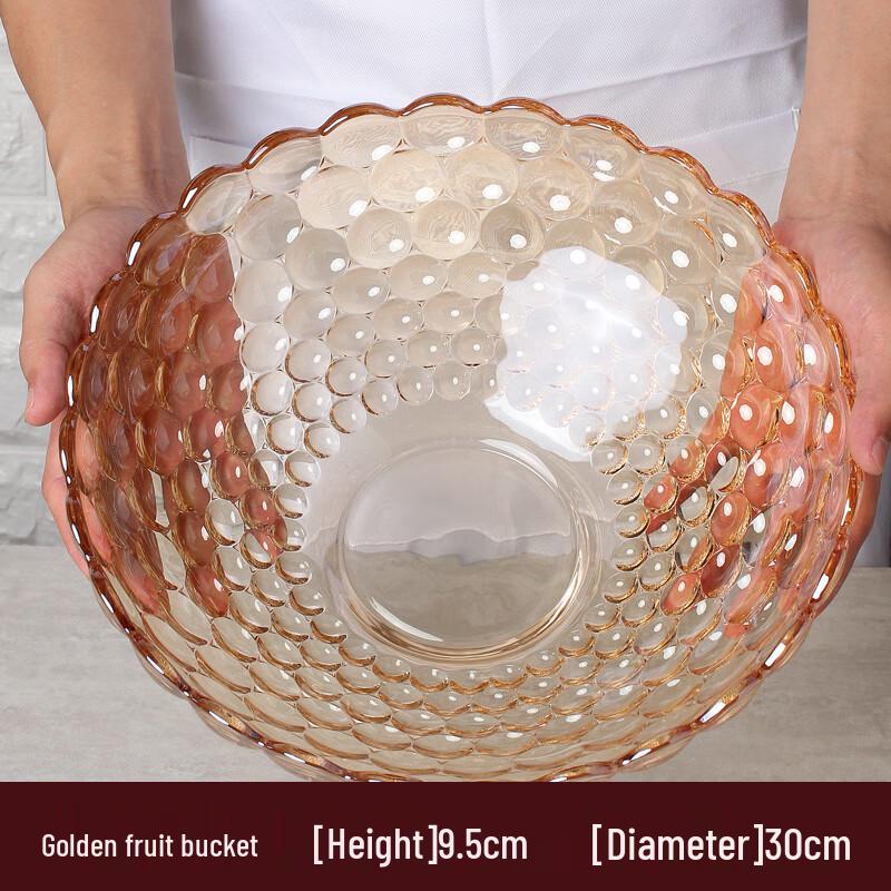 Homeglen European Crystal Glass Fruit Bowl