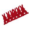 6PCS Easter Bunny Money Holders Funny Felt Cash Holder Card for Banknote Holding Party Decoration Red