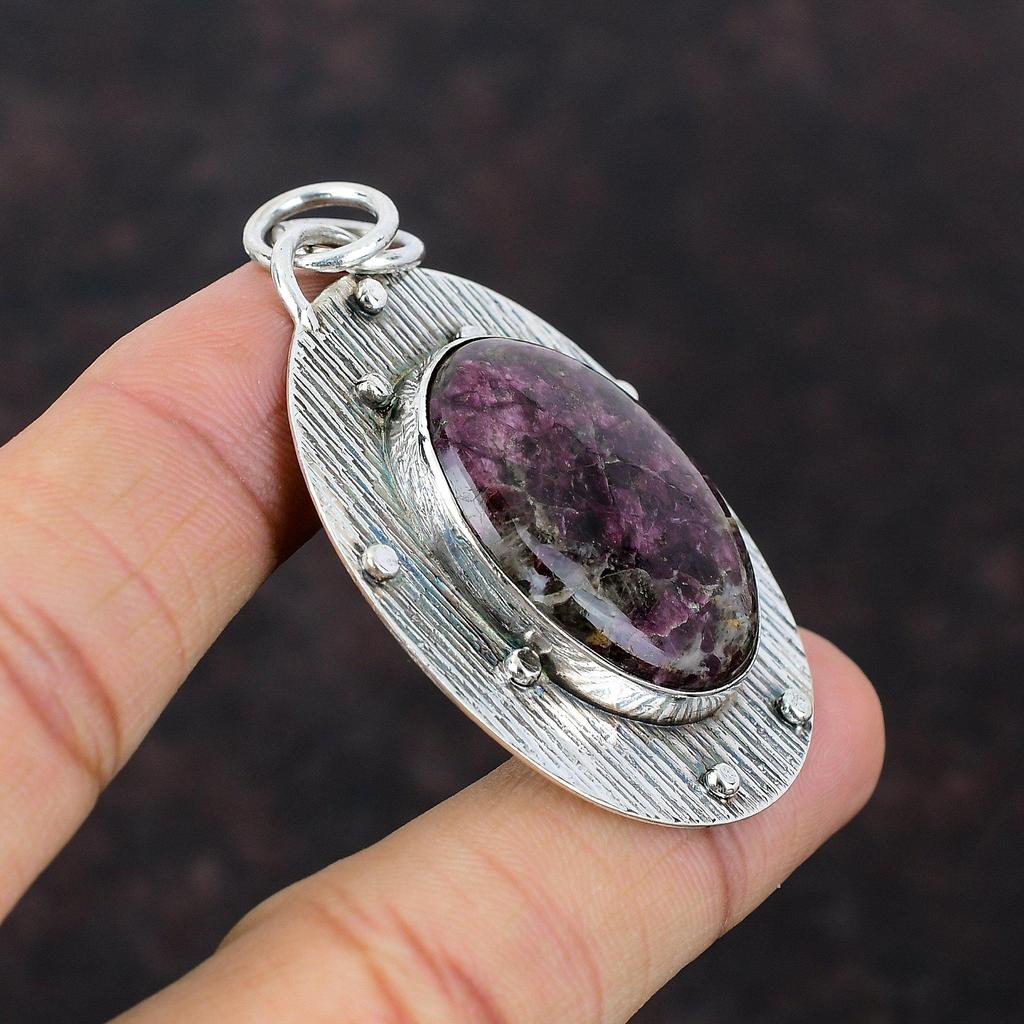 Pink Tourmaline Pendant Genuine Gemstone Jewelry 925 Sterling Silver Pendant Handmade Pendant Designer Jewelry Gift For Mom Silver Jewelry