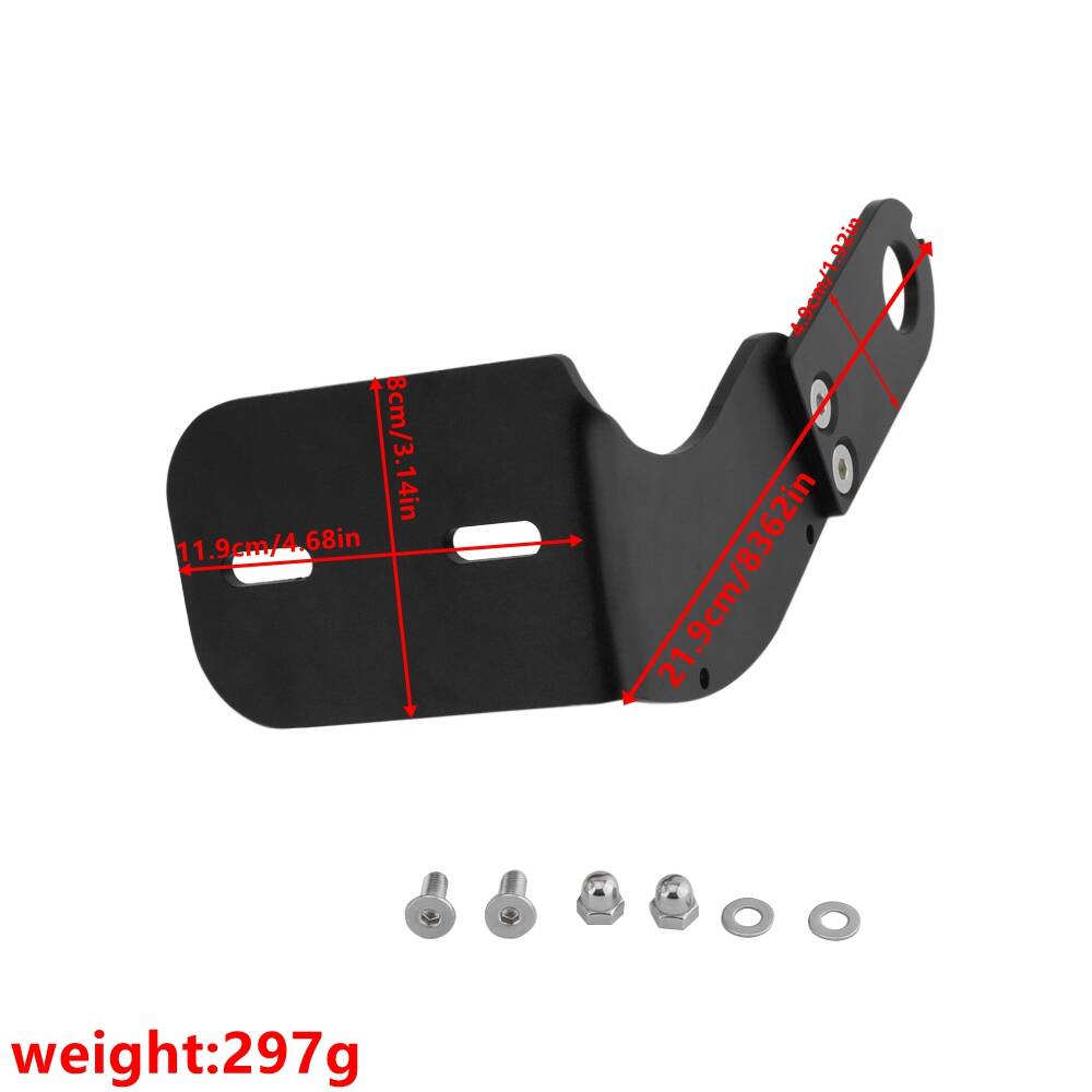 FOR Harley Davidson Sporter 883 X48 1200 Motorcycle Black Modified Side Mount License Plate Bracket Holder Accessories