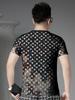 European Goods Round Neck Short Sleeve T-shirt Men's Summer 2025 New Fashion Brand Print Half Sleeve Men's T-shirt Casual Top