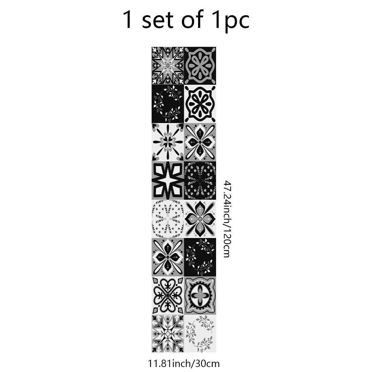 

Популярна наклейка на плитку для кухні Водонепроникна та вологостійка Прикраса для кухні та ванної кімнати Потовщена ПВХ Самоклейна та знімна Dumb film 30x120cm * 1 roll