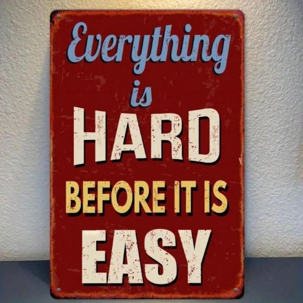 Vintage Metal Poster 8x12 Inch Wall Art Motivational Home Decor