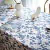 Vintage Rectangle Tablecloth Party  Tabletop Decor Wedding Table Cloth Washable Farmhouse Home Luxury Picnic Table Decoration