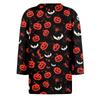 Women's Fashion Casual Three-quarter Sleeve Halloween Printed Round Neck Top
