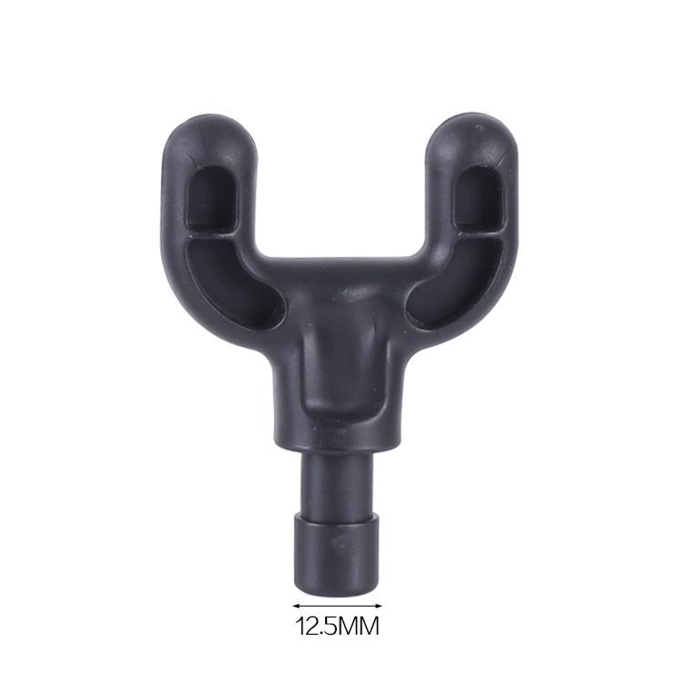 12.5mm Muscle Relaxer Fascia Gun Head: Metal & ABS PP Home Fitness Massage Stick Accessory.
