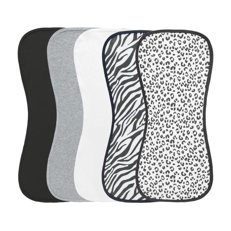 

3/5pcs Gentle Baby Washcloth Soft and Multifunctional Burping Cloth Breathable Teething Bib Comfortable Saliva Towel