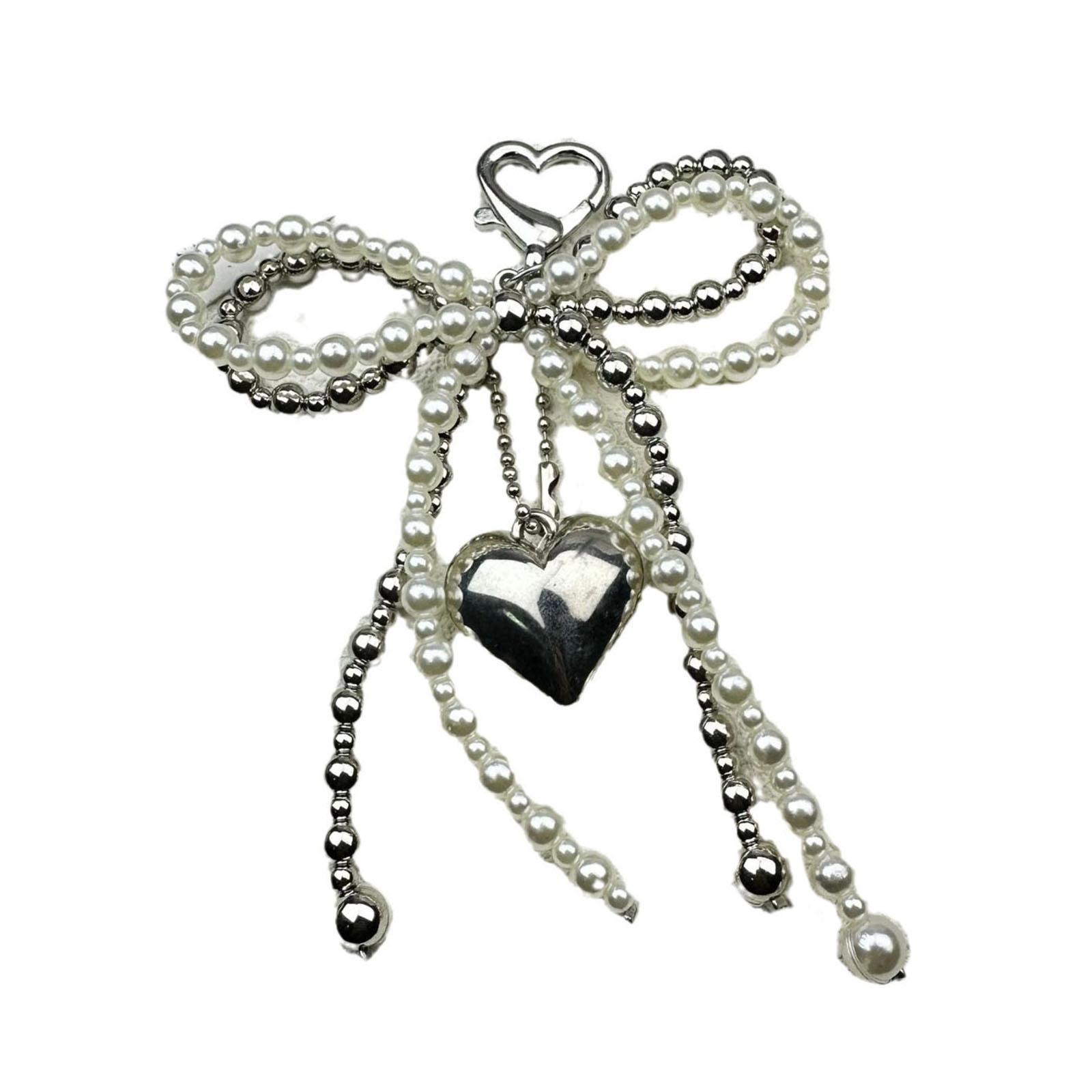 

Элегантный дизайн с жемчужным бантом, украшение для чехла телефона, добавляет уникальный шарм сумкам и одежде для молодых женщин A