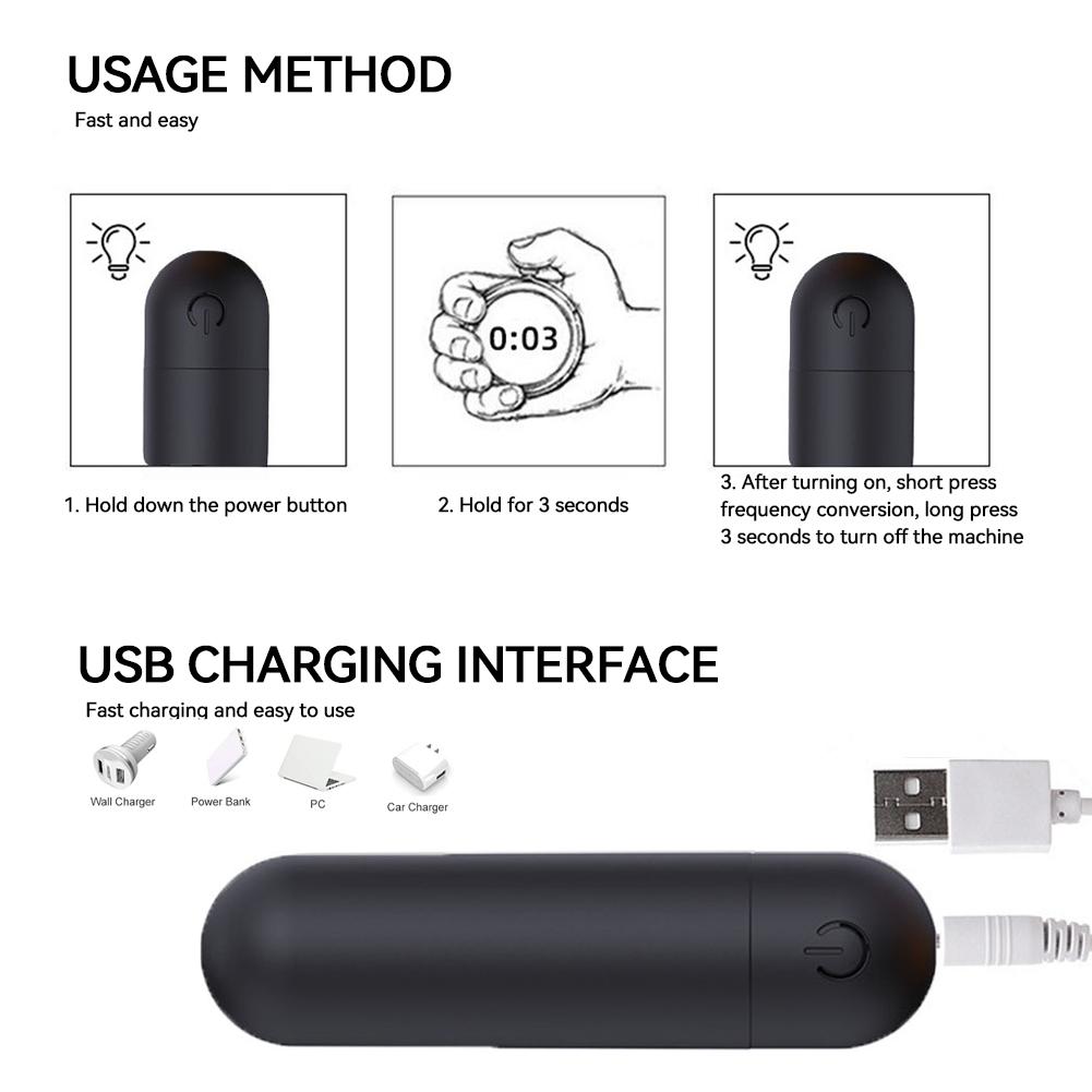 USB Charge Mini Powerful Bullet Vibrator Women Clitoral Stimulator Vaginal G Spot Masturbation Erotic Vibrators Adult Sex Toys