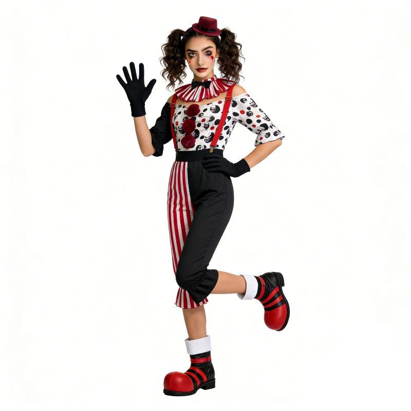 Halloween Parent-Child Suit Broken Soul Clown Cosplay Costume Holiday Party Costume Children's Day Performance Costume