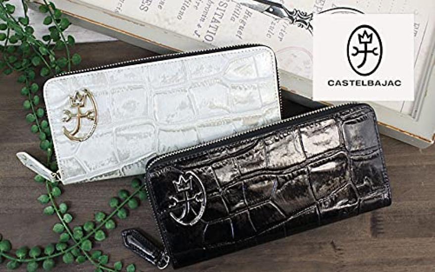 Castelbajac Round Zipper Long Wallet CB Gypsum Accessories Black