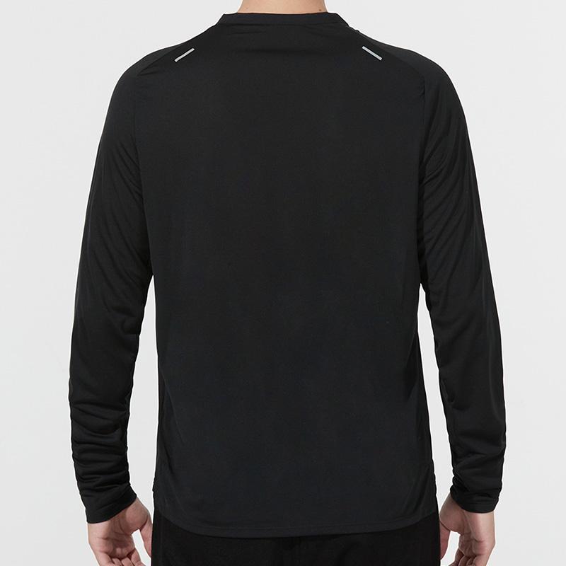 Nike Long-Sleeve Running And Training Casual T-Shirt Men Tops Black DD6022-010