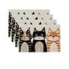 Heat-Resistant Stain-Proof Linen Party Placemats - Festival Collection