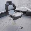 Aluminum Alloy Boat Seat Base, High Strength and Lightweight, with 3/4 Inch Pin Post Sockets, Fits Most Boat Seats, Gray