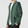 Adidas Striped Logo Sports Casual Knit Hooded Jacket Men Outerwear Green HC5841