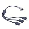 USB C 1 Male to 3 Female Splitter Data Transfer Charging 180 Degree Rotation Extender Splitter Cable for Smartphone