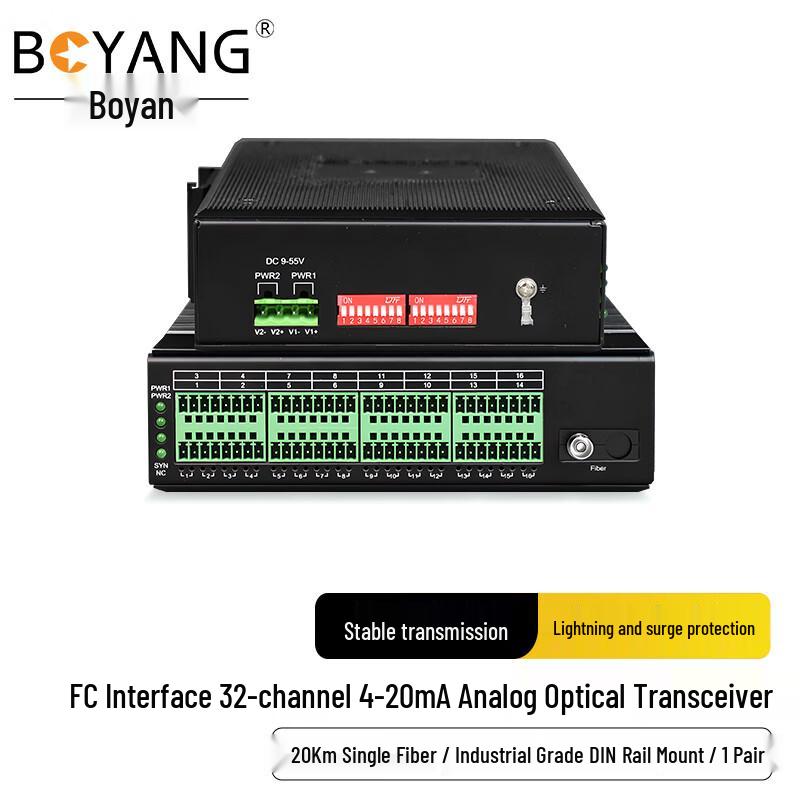 BOYANG Industrial Multi-Channel Fiber Optic Transceiver