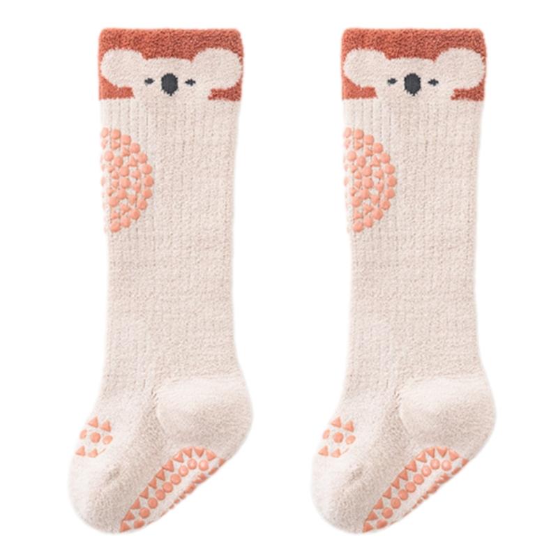 Winter Warm Toddler Long Socks Baby Knee Socks with Animal Pattern Infant Knee Stockings for Baby 0-3 Years