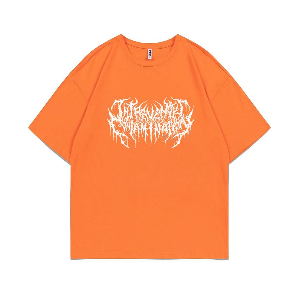 Playboi Carti Narcissist Print T-Shirt Opium Actual Hate Hip Hop Rapper Tshirt Unisex's Fashion Gothic T Shirts Male Vintage Tees