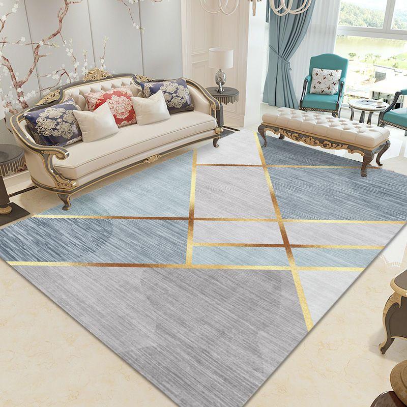 

Modern Geometric Decorative Rug for Living Room Non-slip Carpet for Rooms Home Carpets Senior Coffee Tables Mat Easy Cleaning 80*120cm
