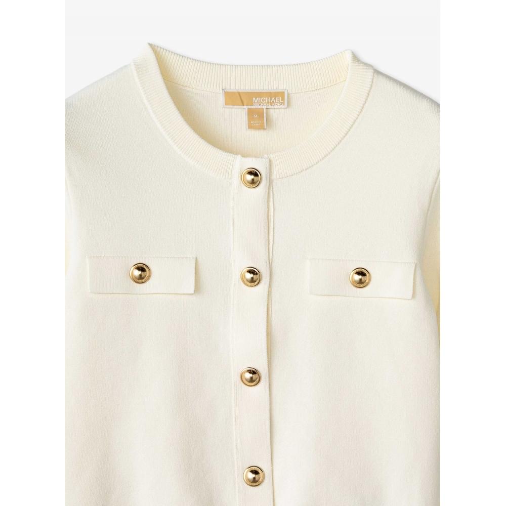 Michael Kors Stretch Knit Cardigan Jr460sq5zv110