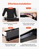VEVOR 33" Wide Under Desk Drawer Slide Out, Under Desk Mounted Pull-out Drawer Attachment, Hidden Desktop Storage Organizer