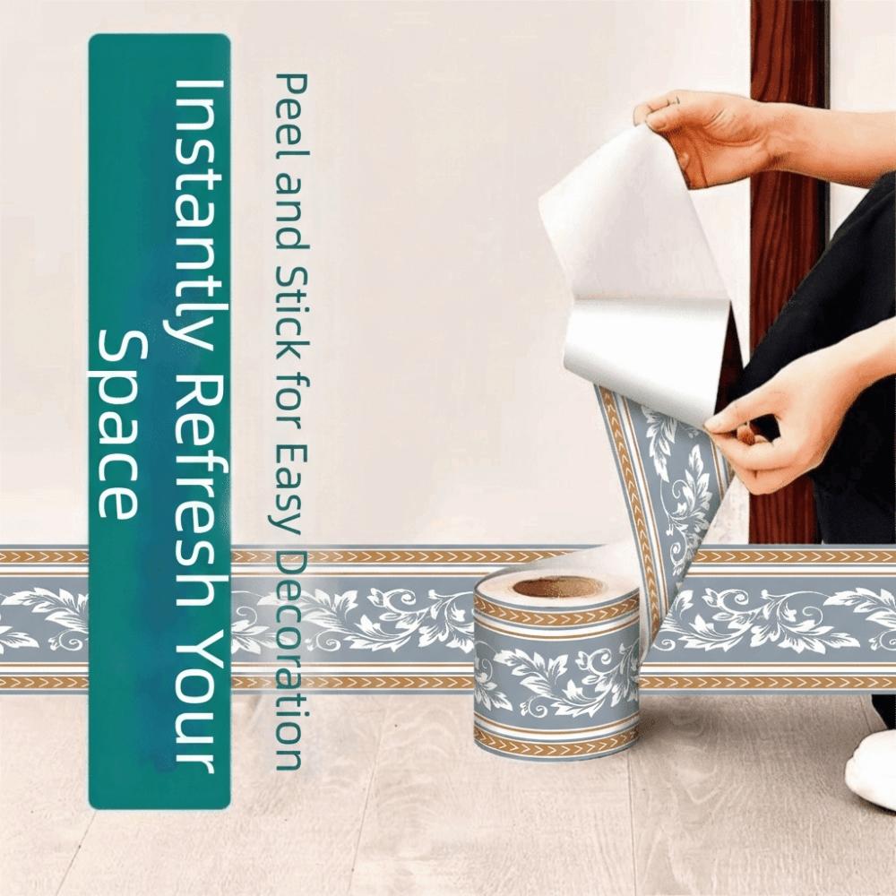 Fashion 10 Meter Wall Base Self Adhesive Anti-collision Skirting Line Soft Thickened Decoration Strips Bedroom