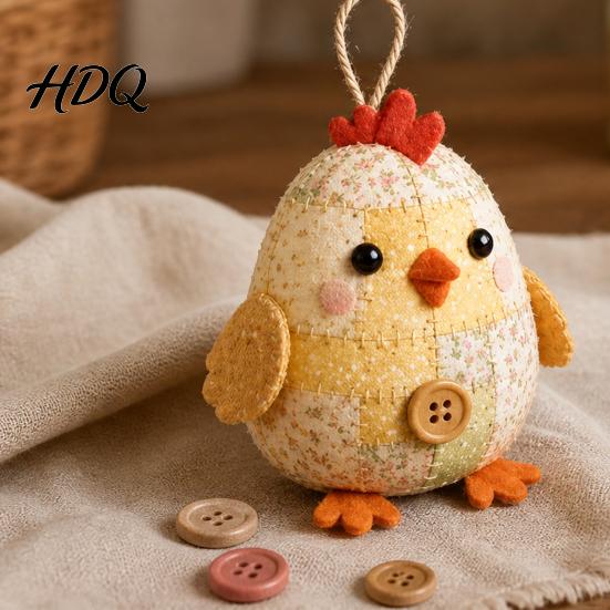 Fabric Craft Kit DIY Patchwork Animal Kit Hand Sewing Set with Pre-Cut