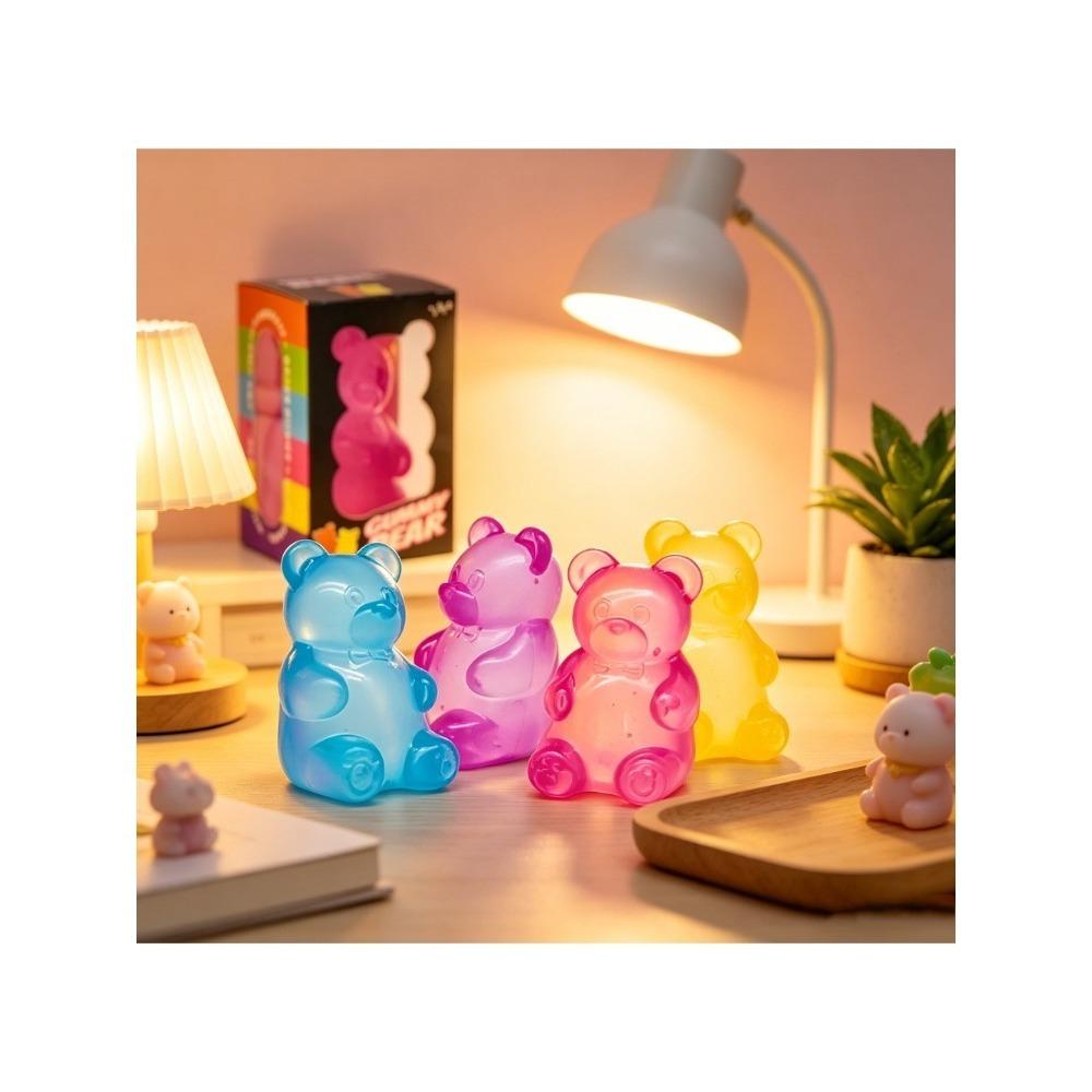 Discover Intime Fuchsia Little Bear Maltose Pinch Stress Relief Ball Stress Relief Toy Pinch Music Stress Relief Tool Slow Rebound