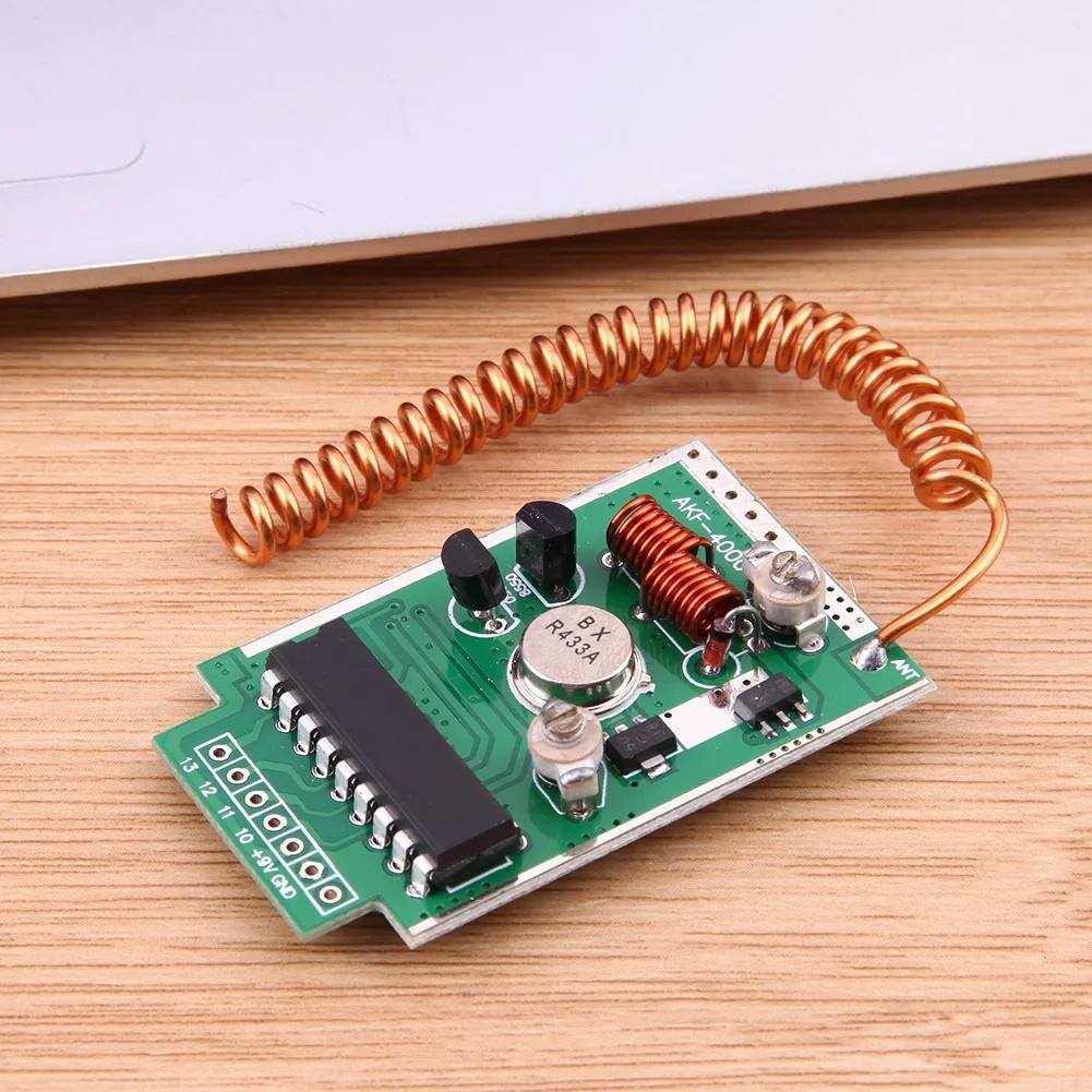 Long Distance 4km Wireless Remote Transmitter Module Kit 433MHz Frequency Support DC 9V for Electronic Projects