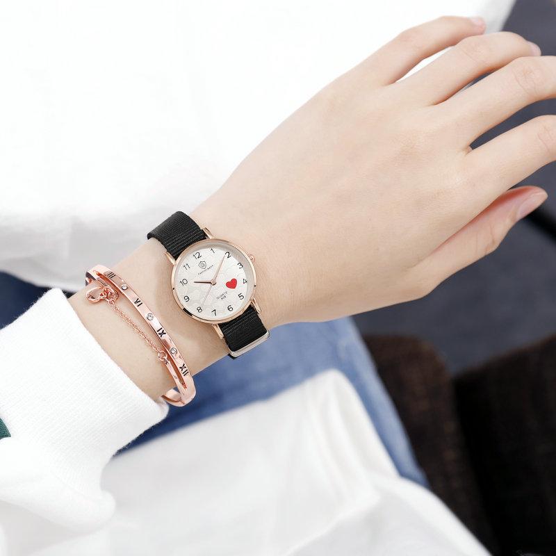 Style, Temperament, Girl Watch, Student Girlfriend, Simple Casual, Retro Style, Junior High School Student Small Quartz Watch