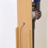 Fuji Boeki Cleaner Stand Vacuum Cleaner Storage Width 24cm Natural Wood Compatible with Dyson Series 99746