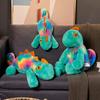 Simulation Cartoon Chameleon Plush Toy Soft Stuffed Animals Lifelike Wild Reptile Lizard Plushies Doll Baby Appease Toys Gifts