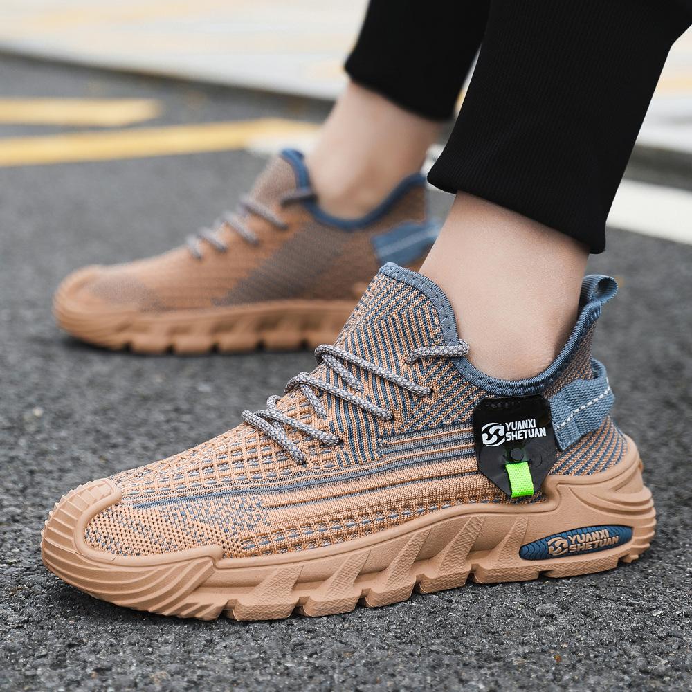 Fashion Shoes for Man 2024 Trend Athletic Running Tennis Travel Sneakers Lace Up Mesh Breathable Outdoor Hiking Sports Casual Shoes