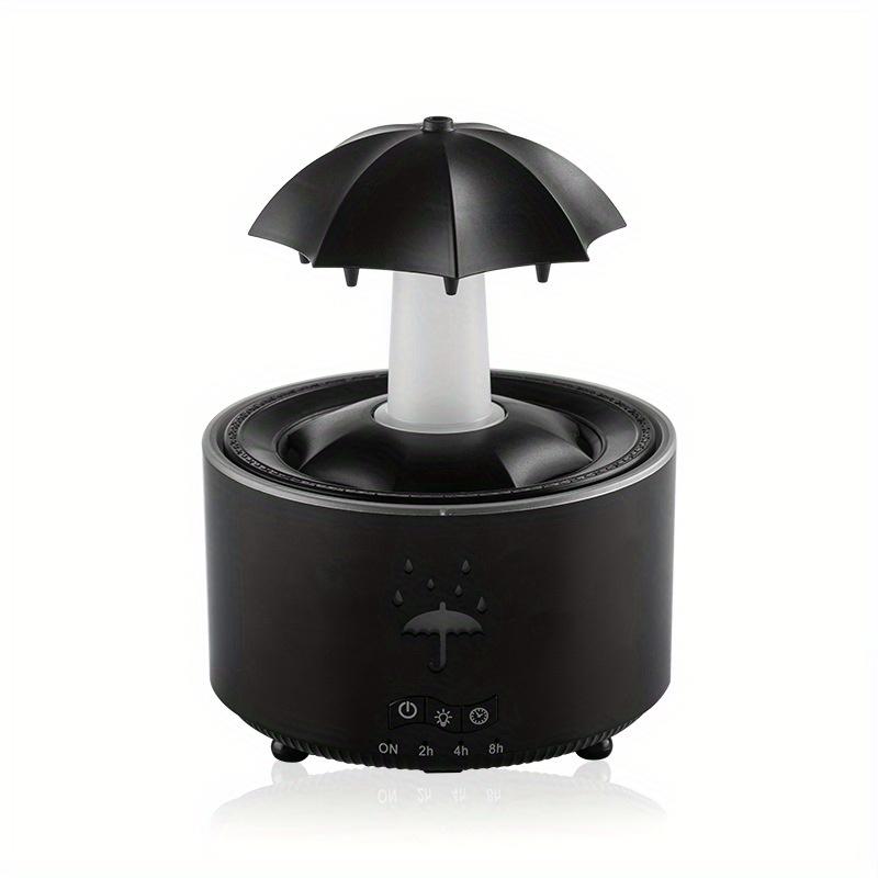 

Rotating Umbrella Droplet Humidifier,Home Use with Large Fog, Desktop, Colorful Lighting,Aromatherapy Machine,Remote Control,No Aromatherapy Included чёрный